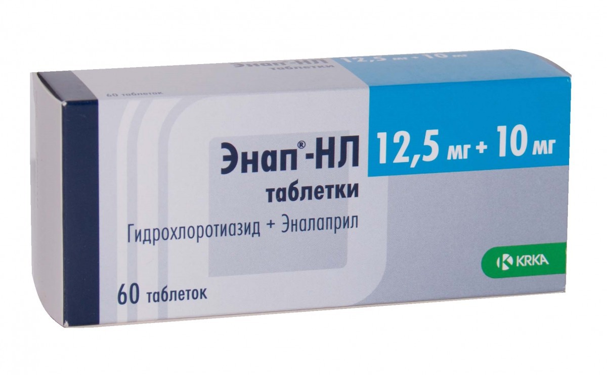 Энап-НЛ таб 12,5мг 10мг N60 уп кнт-яч ПК <10*6> | GENERAL MEDICAL COURIER |  Ингибитор ангиотензинпревращающего фермента (АПФ) + Диуретик | Аптека |  Каталог в Белгороде